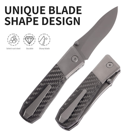 ED2502cf FORTIS folding knife,unique design for durable EDC/HUNTING/CAMPING/FISHING use.