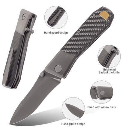 ED2502cf FORTIS folding knife,unique design for durable EDC/HUNTING/CAMPING/FISHING use.