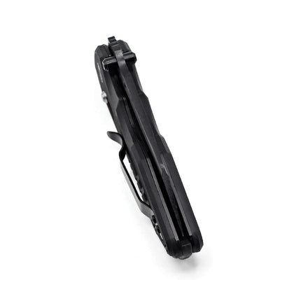 Pocket Folding Knife: 3.93" Stainless Steel All Black Blade, EMH01N