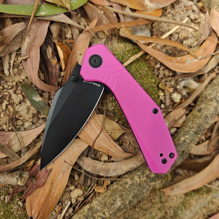 EDC Folding Pocket Knife - G10 Handle Scales with Liner Lock, Reversible Clip E029