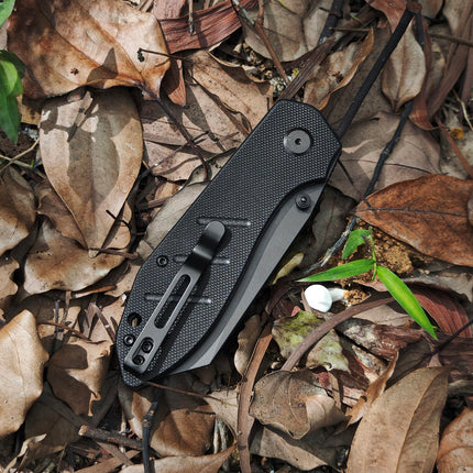 Reverse Tanto Pocket Folding Knife - 3.14 D2 Steel Blade, EDC Tactical Camping Knives, E034