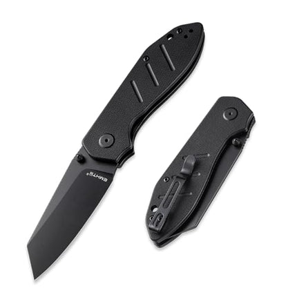 Reverse Tanto Pocket Folding Knife - 3.14 D2 Steel Blade, EDC Tactical Camping Knives, E034