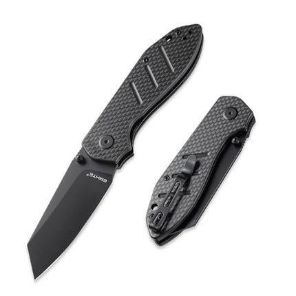Reverse Tanto Pocket Folding Knife - 3.14 D2 Steel Blade, EDC Tactical Camping Knives, E034