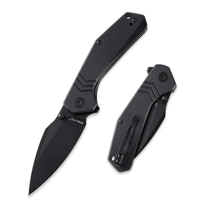 EDC Folding Pocket Knife - G10 Handle Scales with Liner Lock, Reversible Clip E029