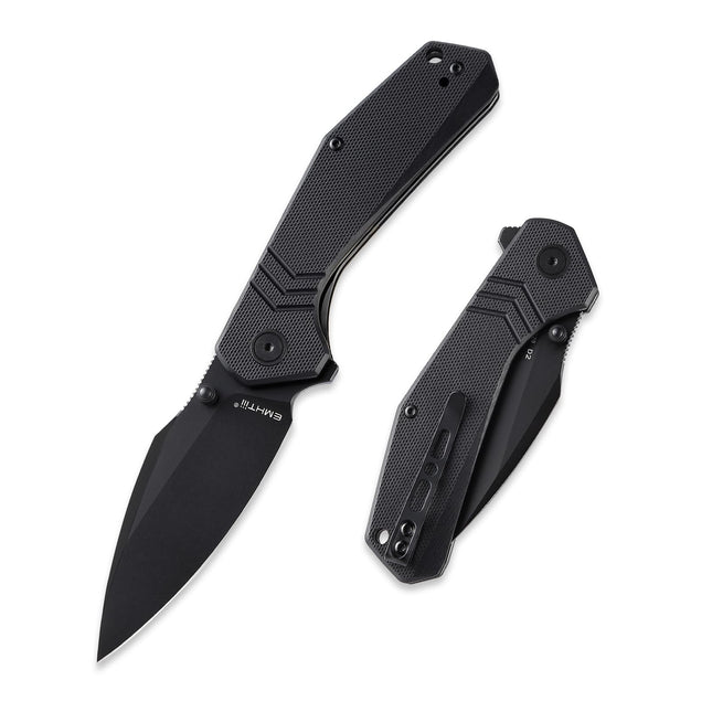 EDC Folding Pocket Knife - G10 Handle Scales with Liner Lock, Reversible Clip E029