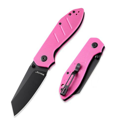 Reverse Tanto Pocket Folding Knife - 3.14 D2 Steel Blade, EDC Tactical Camping Knives, E034